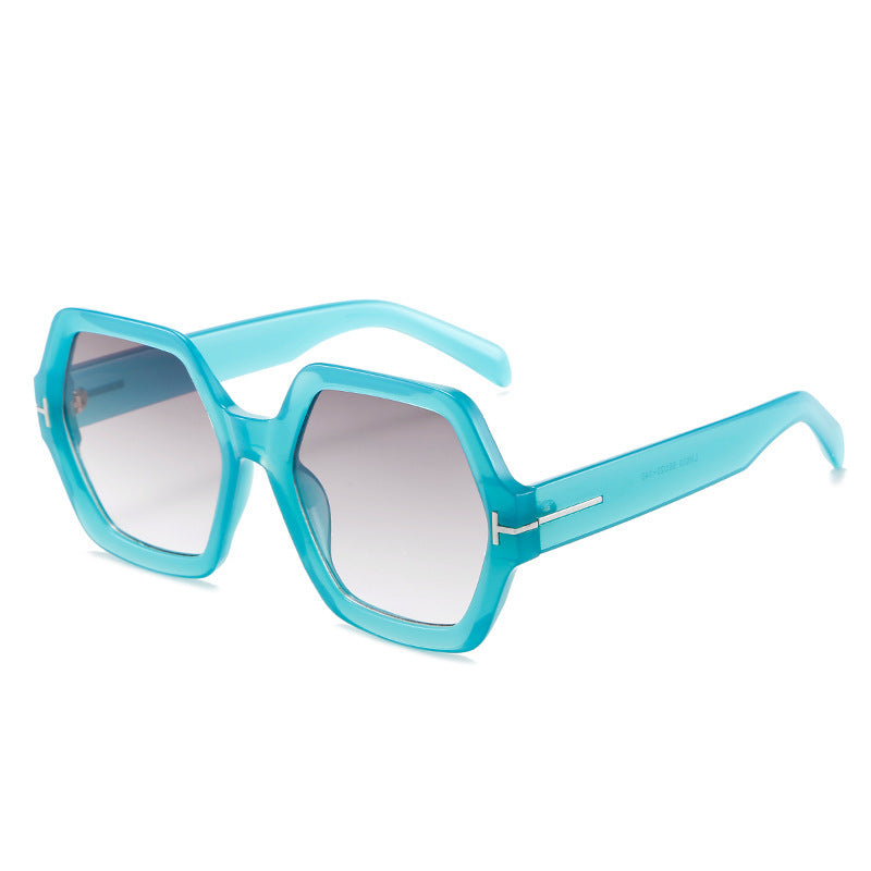 Stylish Oversized Hexagonal Sunglasses Bowlift
