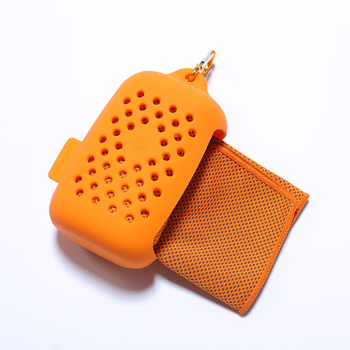 Women Portable Silicone Case with Integrated Cleaning Cloth Bowlift