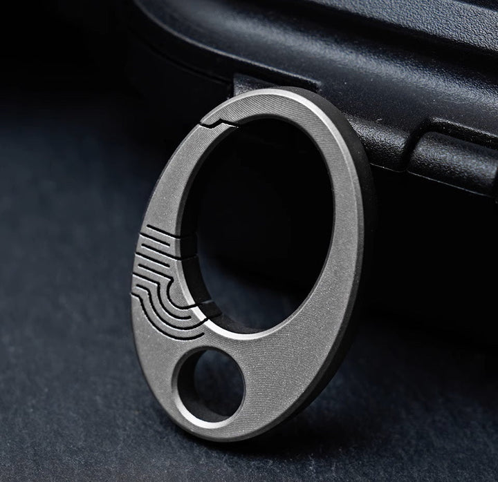 BowLift | Exquisite Mini Pure Titanium Keychain: EDC Press-Lock Charm Tool