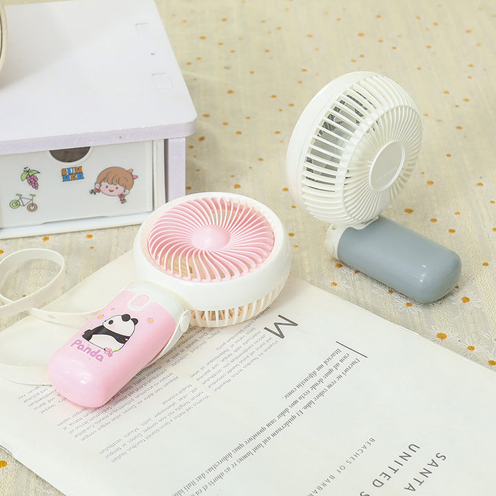 Women Portable Handheld Fan with Cute Animal Design Bowlift