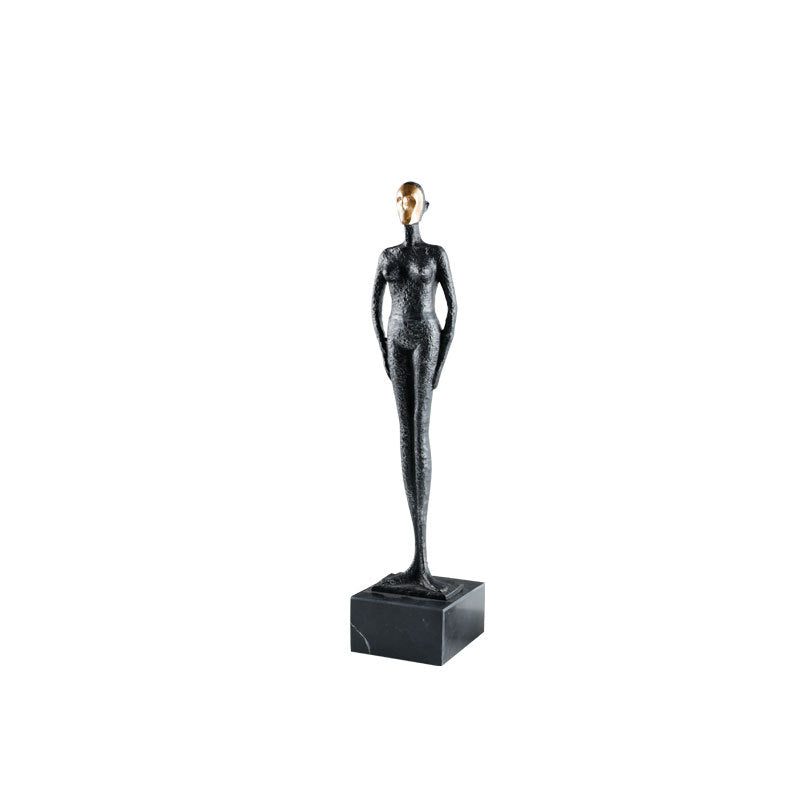 Modern Abstract Metal Plant Sculpture