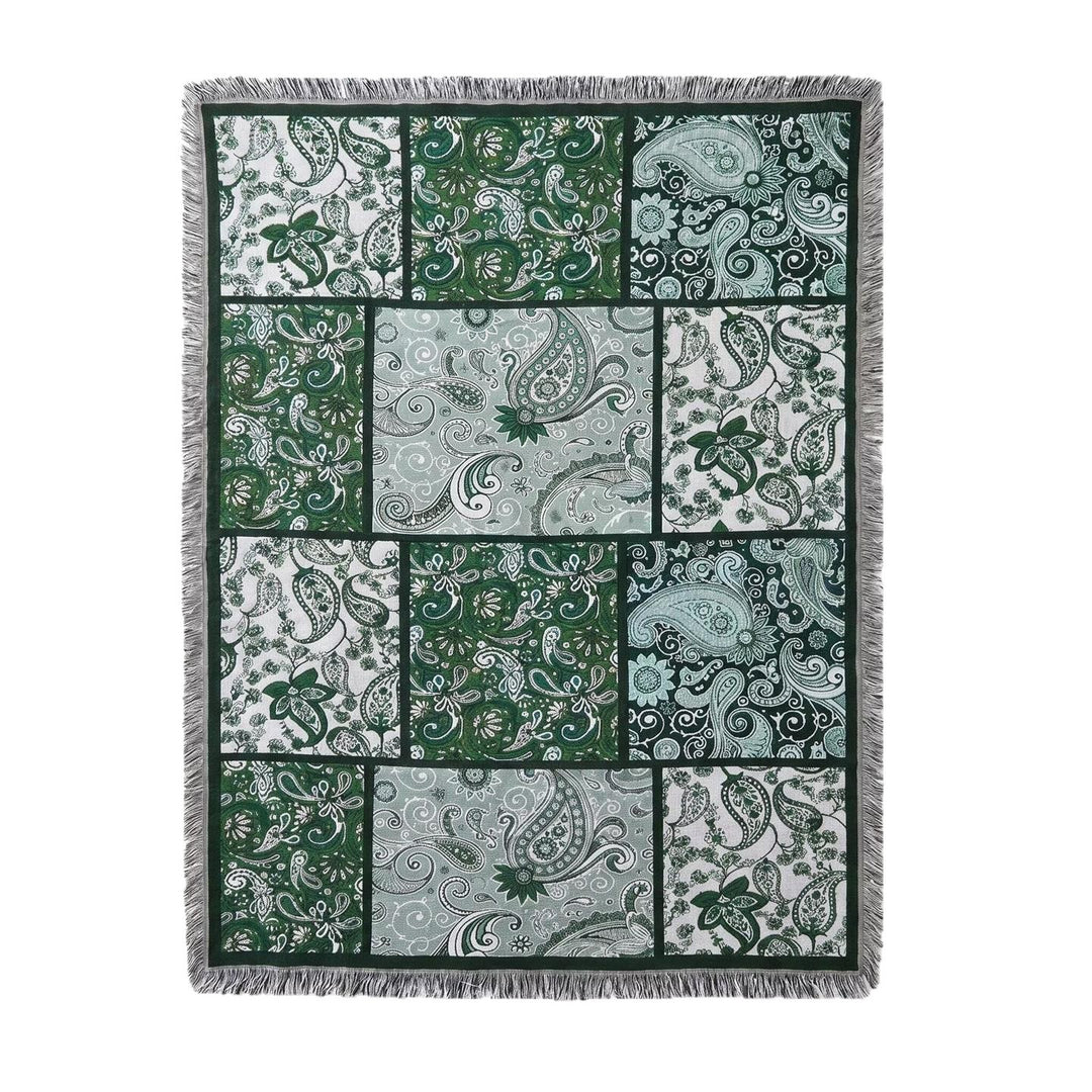 Elegant Patchwork Sofa Throw Blanket