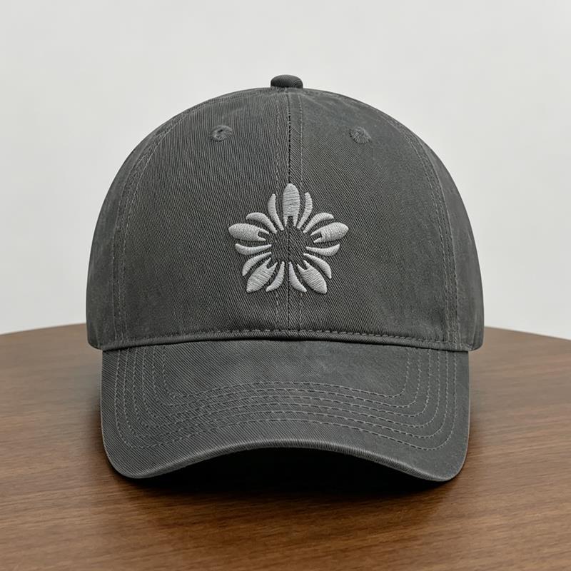 Women's Embroidered Cotton Adjustable Cap Bowlift