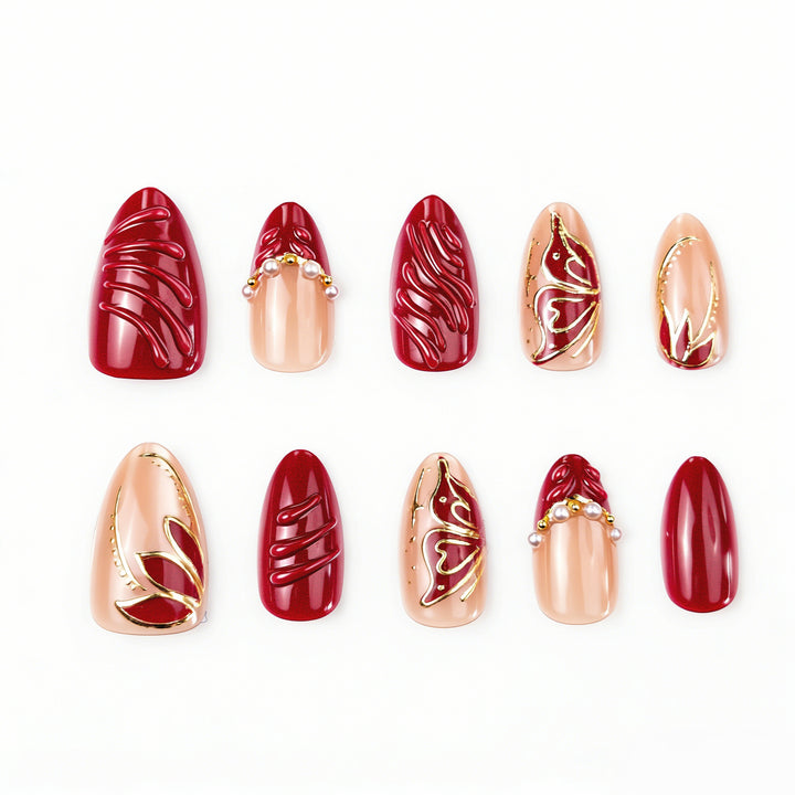 Artificial nails in elegant design Bowlift
