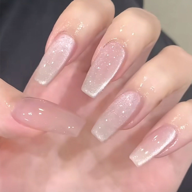 Ombre Press-On Nails with Glossy Finish Bowlift