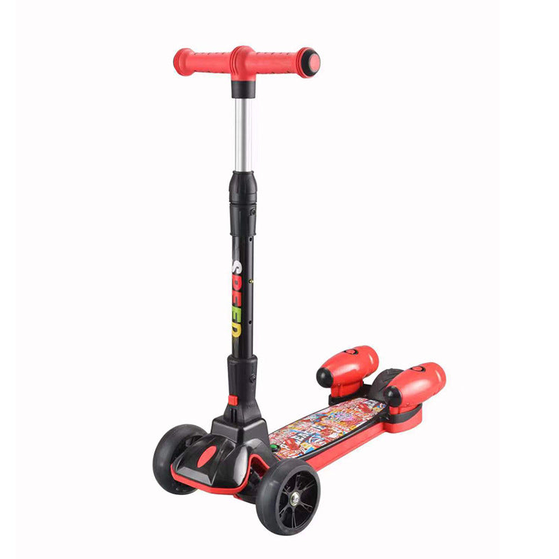 Triple-Wheel Stability Kick Scooter Bowlift