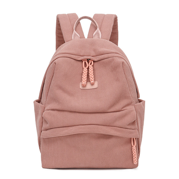 Stylish Corduroy Backpack Bowlift