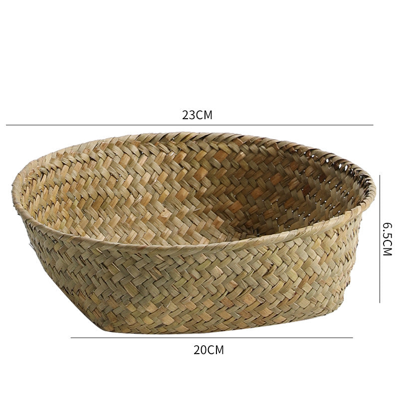 Handmade Natural Fiber Storage Basket Bowlift