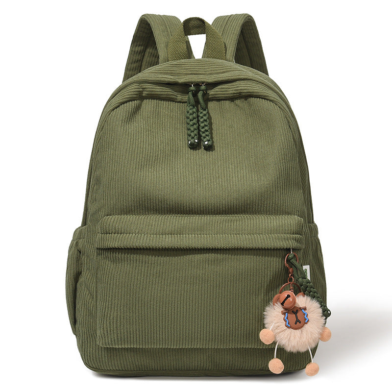 Cute Corduroy Backpack Bowlift
