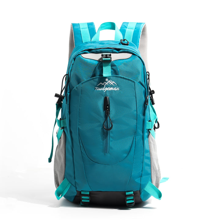Unisex nan lightweight outdoor backpack with ergonomic back cushion, hydration bladder compartment and multifunctional external pockets Bowlift