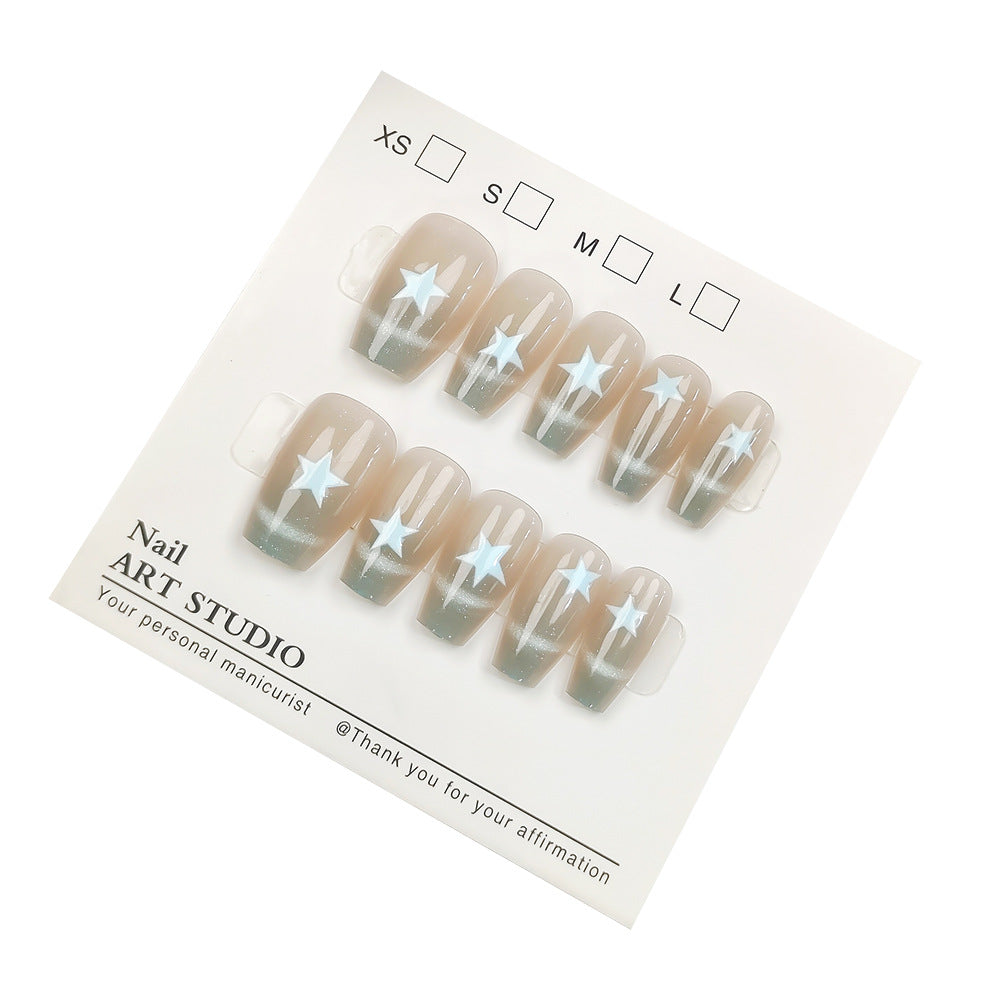 Artificial nails with Elegant Ombre Design Bowlift
