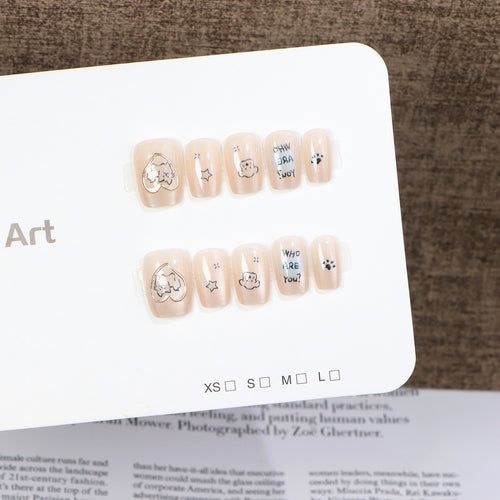 Fun-Themed Press-On Nail Art Set Bowlift