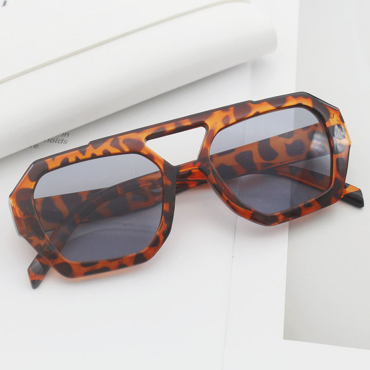 Women's fashionable hexagonal glasses Bowlift