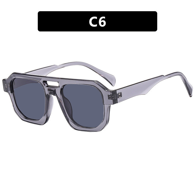 Women's modern sunglasses with square frame and UV protection Bowlift