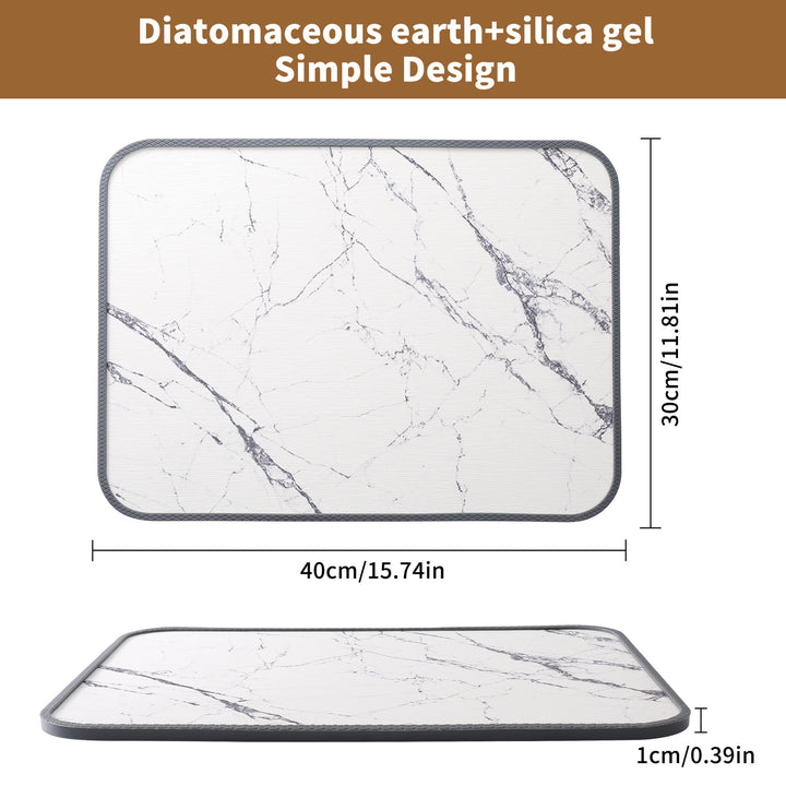 Marble Effect Kitchen Work Surface Protector Mat