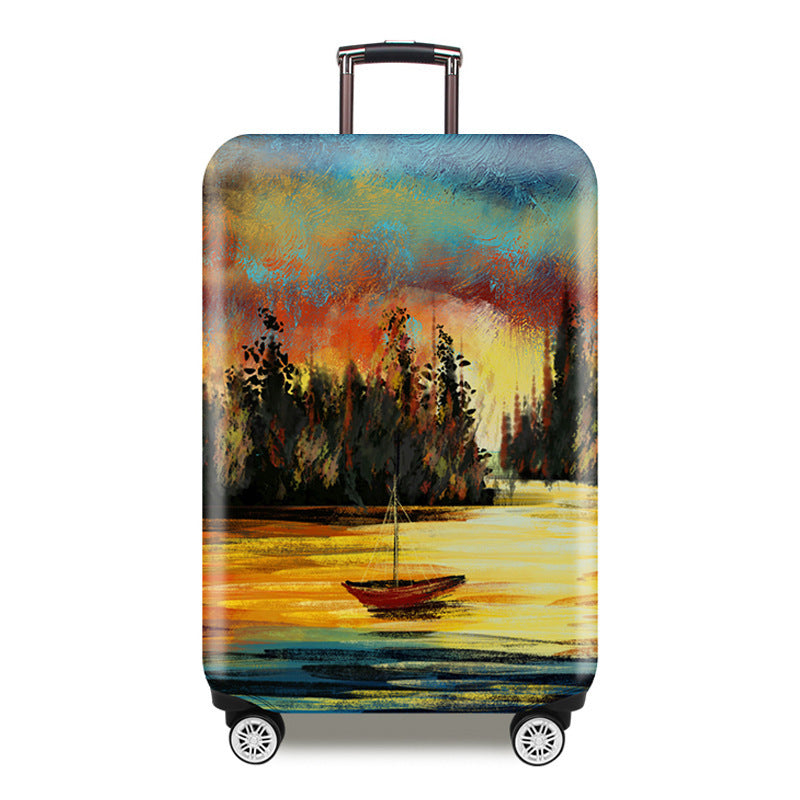 Artistic Cityscape Hard Shell Suitcase Bowlift
