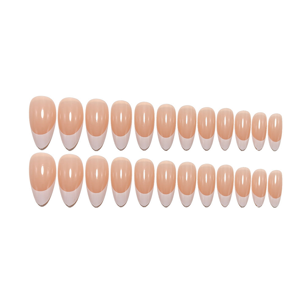 Artificial nails with French manicure Bowlift