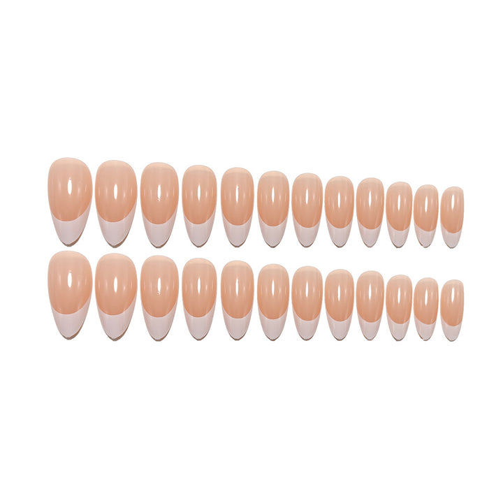 Artificial nails with French manicure Bowlift