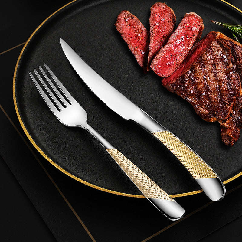Fine and elegant table knife with non-slip handle Bowlift