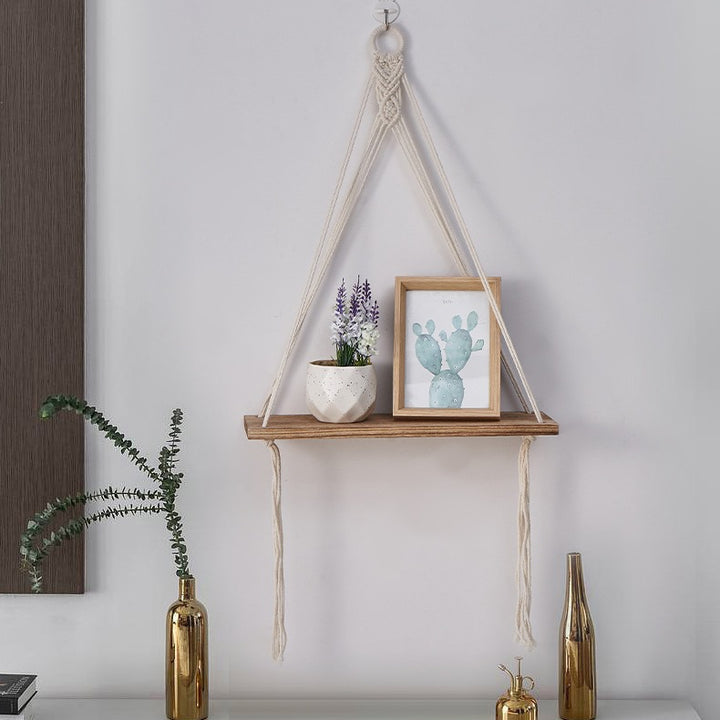 Hanging Decorative Wood Shelf