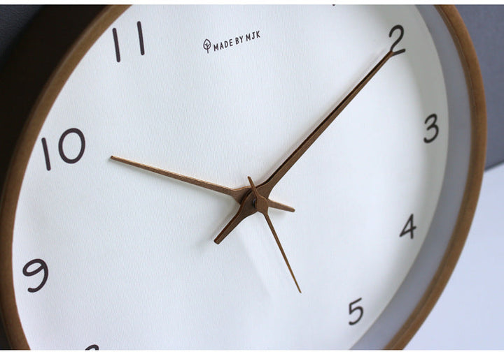 BowLift | Simple analog solid wood wall clock for home – timeless and elegant!