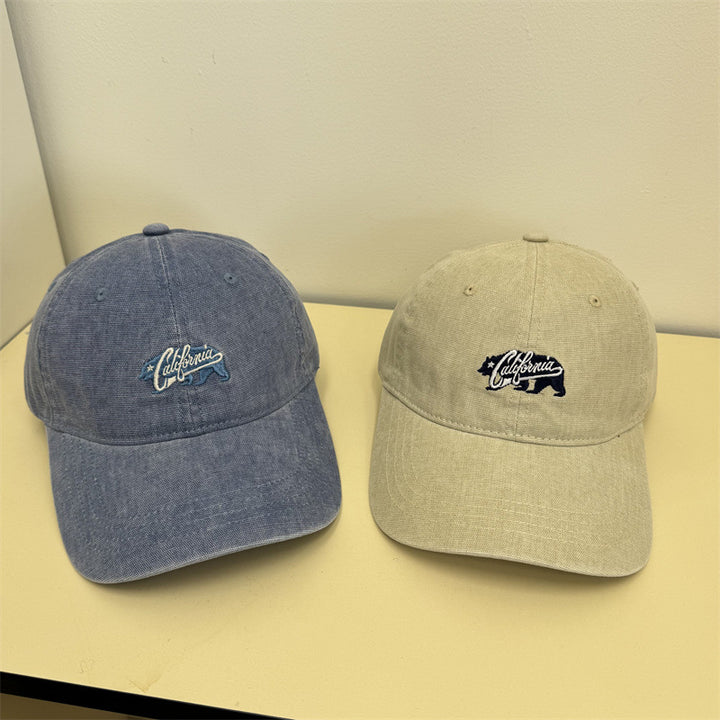 Women's Casual Vintage Embroidered Cap Bowlift