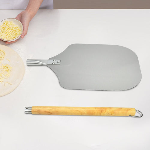 detachable wooden handle stainless steel pizza peel paddle for ovens and grills Bowlift