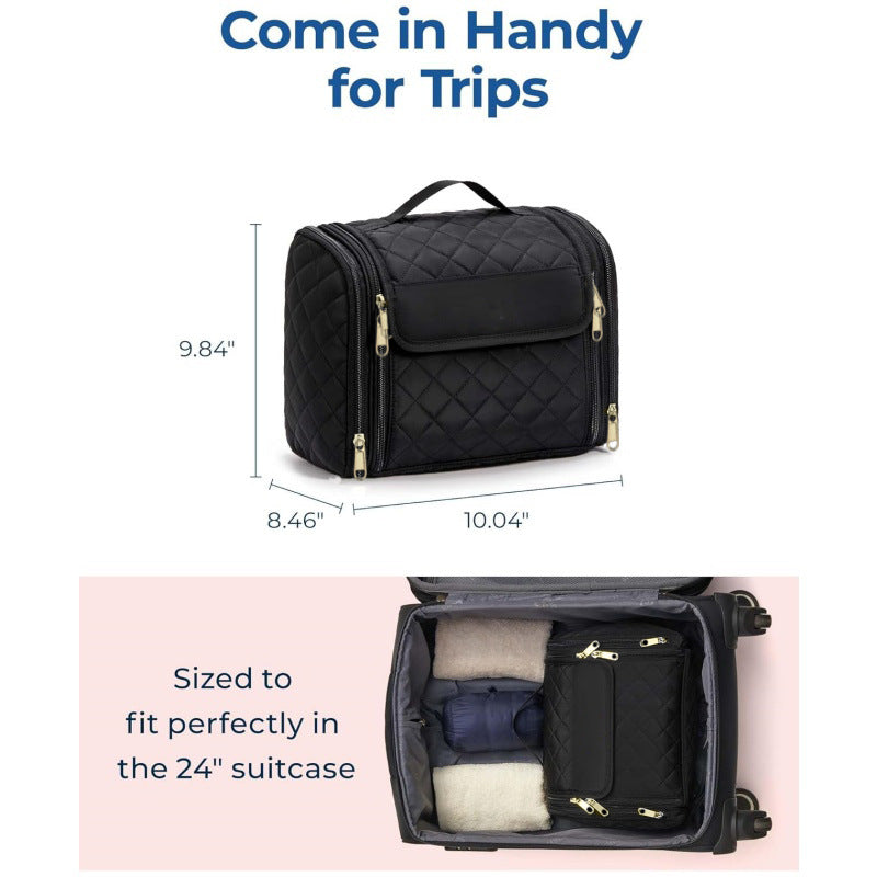 Cosmetic organizer with multiple compartments and practical hanging option Bowlift