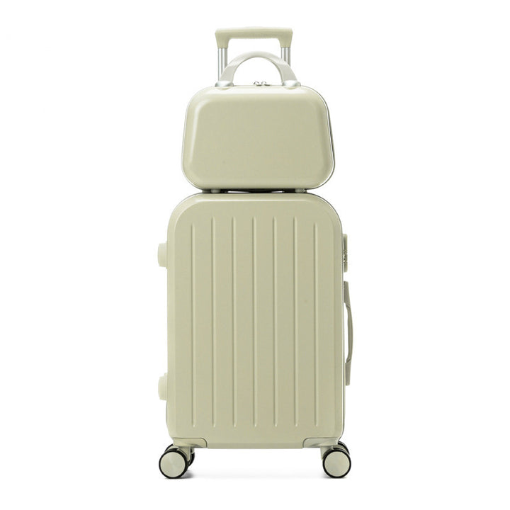 Dual-Layer Hard-Shell Travel Suitcase Bowlift