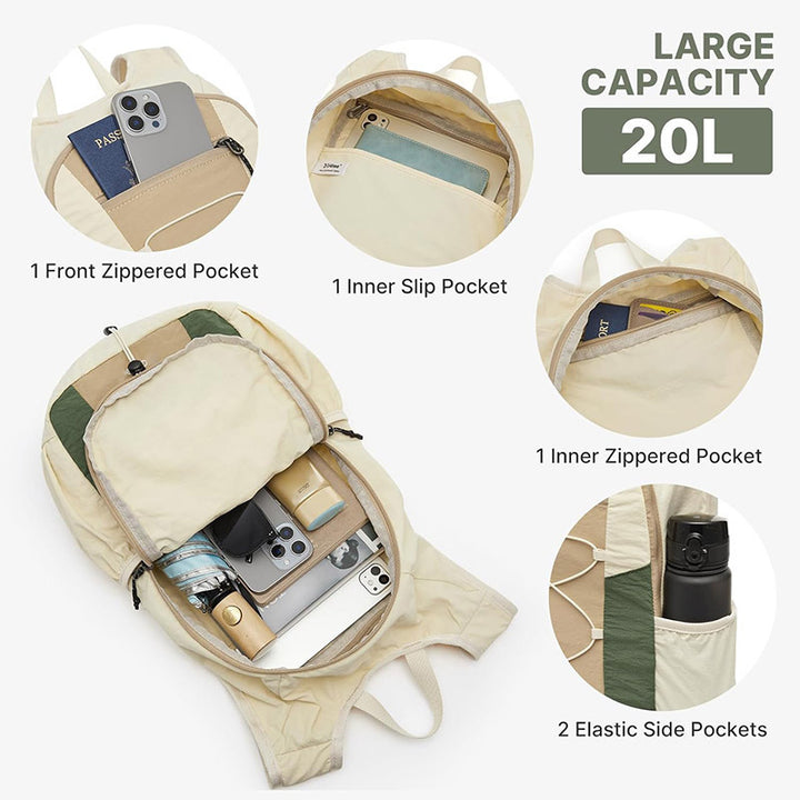 Ultralight Outdoor Backpack with Compact Storage Bowlift