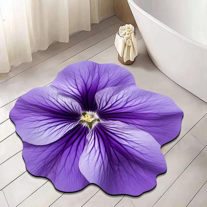 Floral Shaped Bath Mat