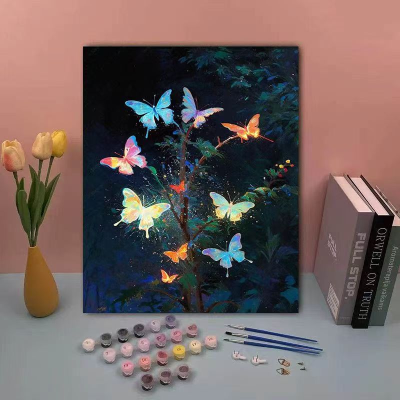 DIY Butterfly Paint by Numbers Kit Bowlift