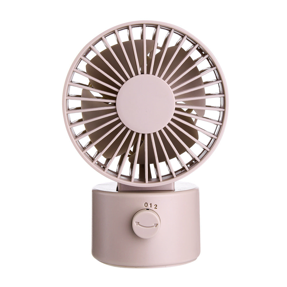 Unisex compact table fan with tiltable head and rechargeable battery Bowlift
