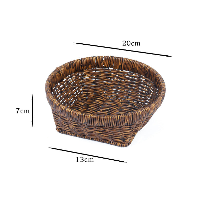 Home Organization Decorative Wicker Basket Bowlift
