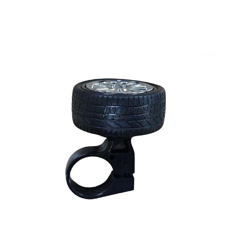 novelty wheel-shaped bicycle bell with adjustable handlebar clamp Bowlift