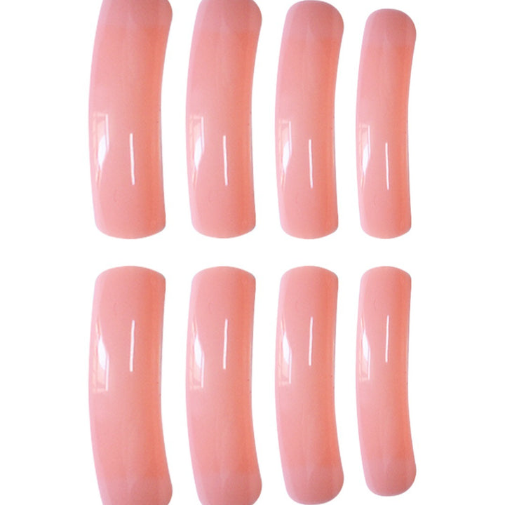 Glossy Long Press-On Nail Extensions Bowlift