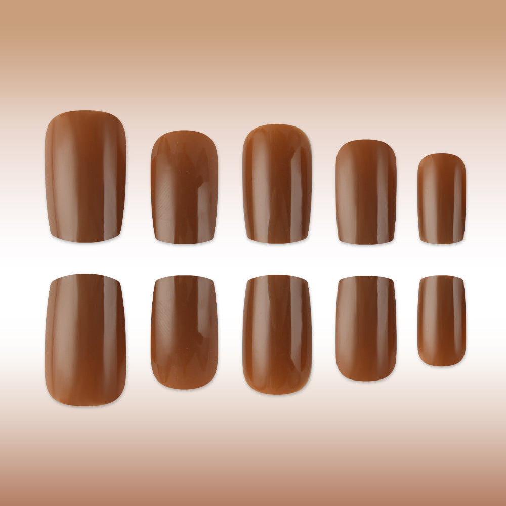 Glossy Square Tip Press-On Nails Bowlift