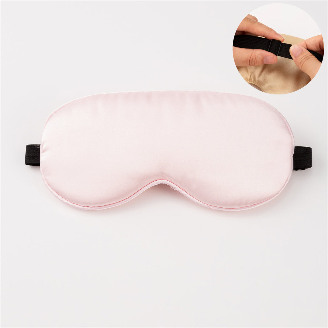 Unisex nan ergonomic sleep mask with adjustable elastic band and soft satin surface Bowlift