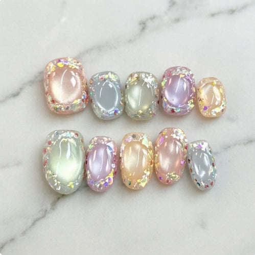Glossy Artificial Nails Bowlift