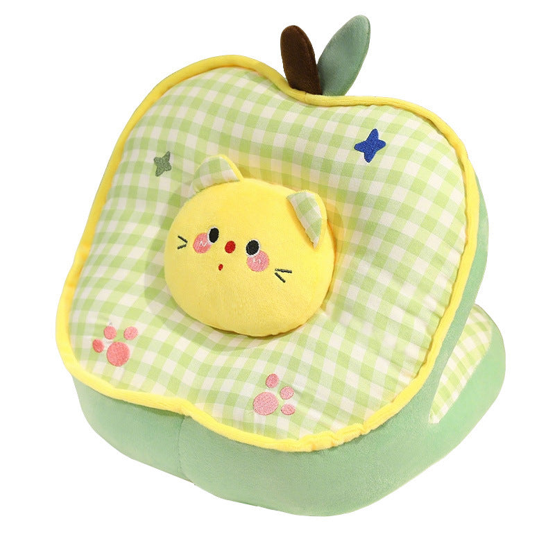 Plush pillow with plum motif Bowlift