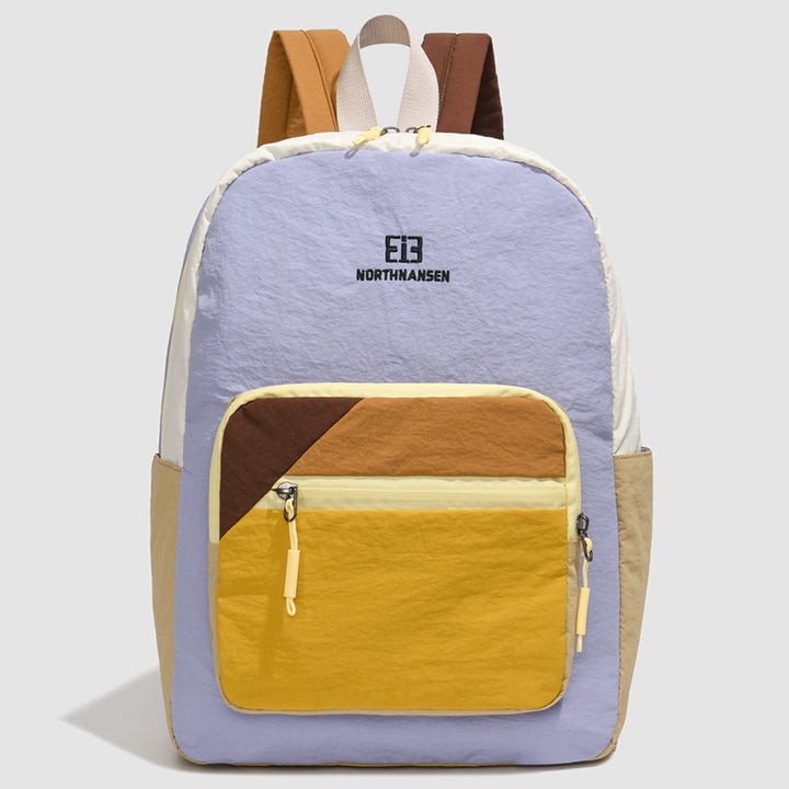 Color Blocked Casual Backpack