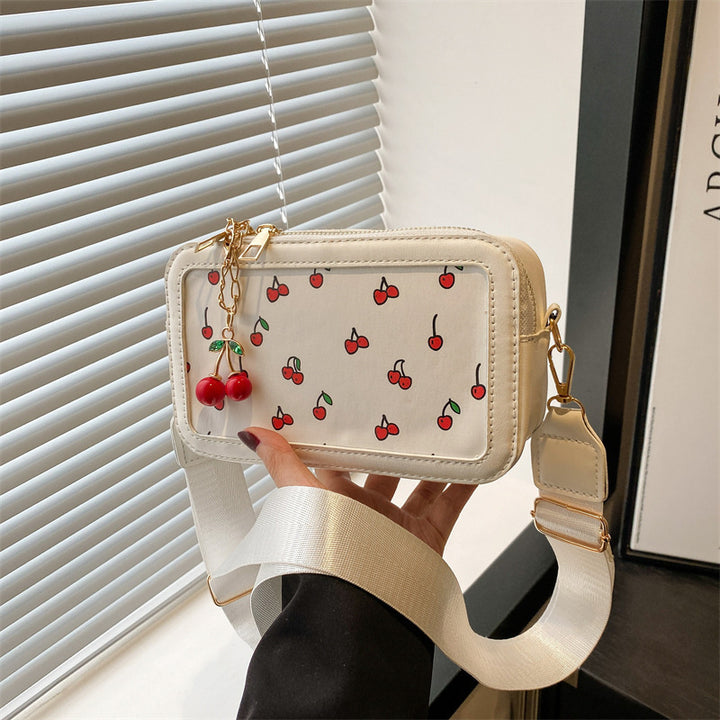 Fun Cherry Print Crossbody Bag Bowlift