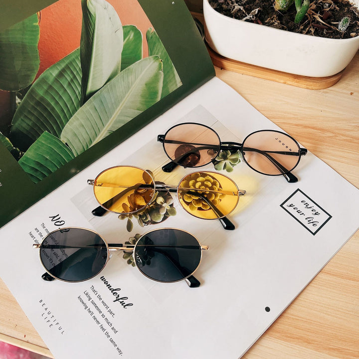 Retro Oval Frame Sunglasses Bowlift