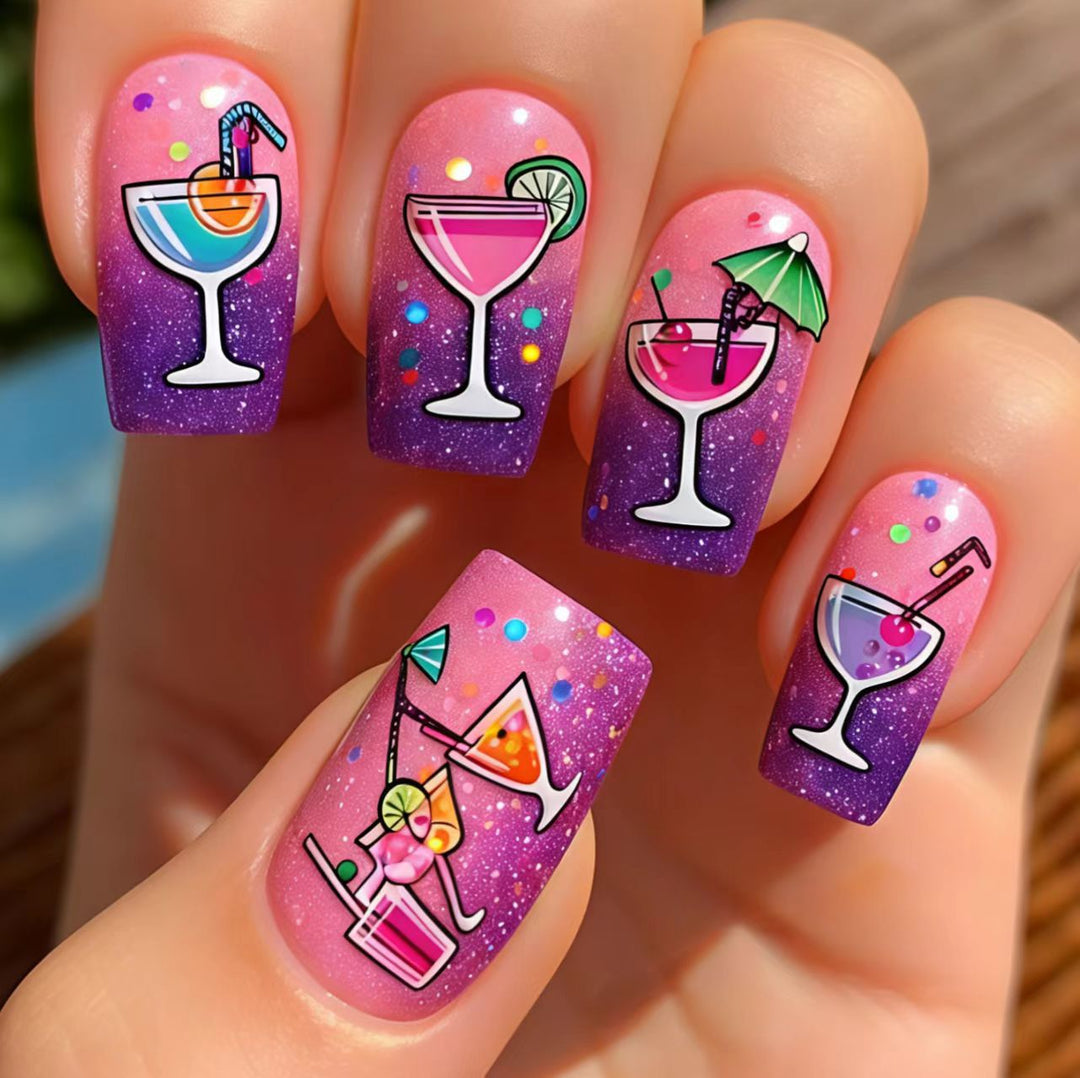 Summer Cocktail Nail Art Bowlift