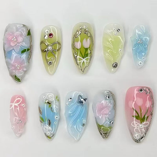 Artistic Floral Nail Design Kit Bowlift