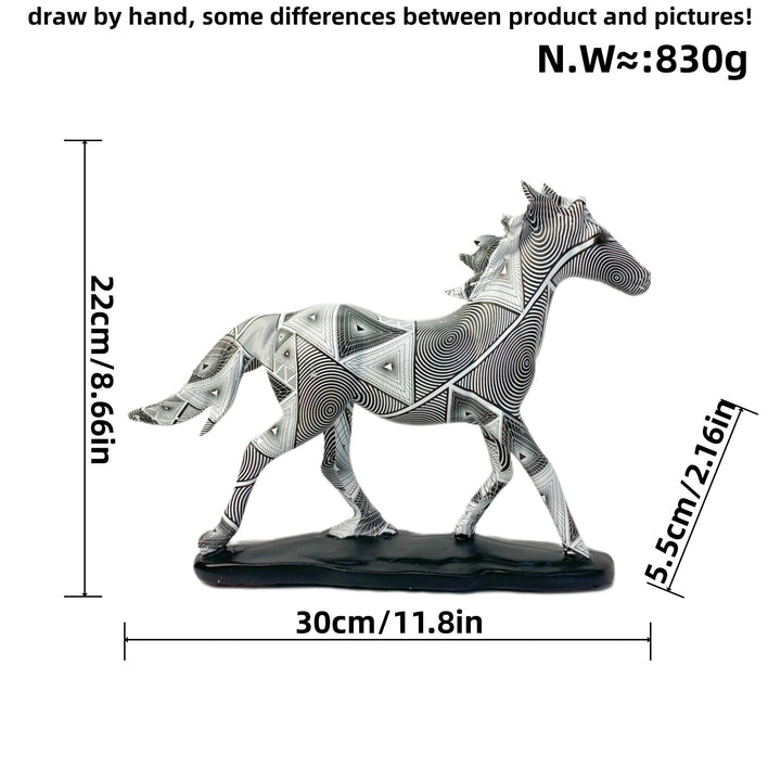 Artful Running Horse Sculpture Bowlift