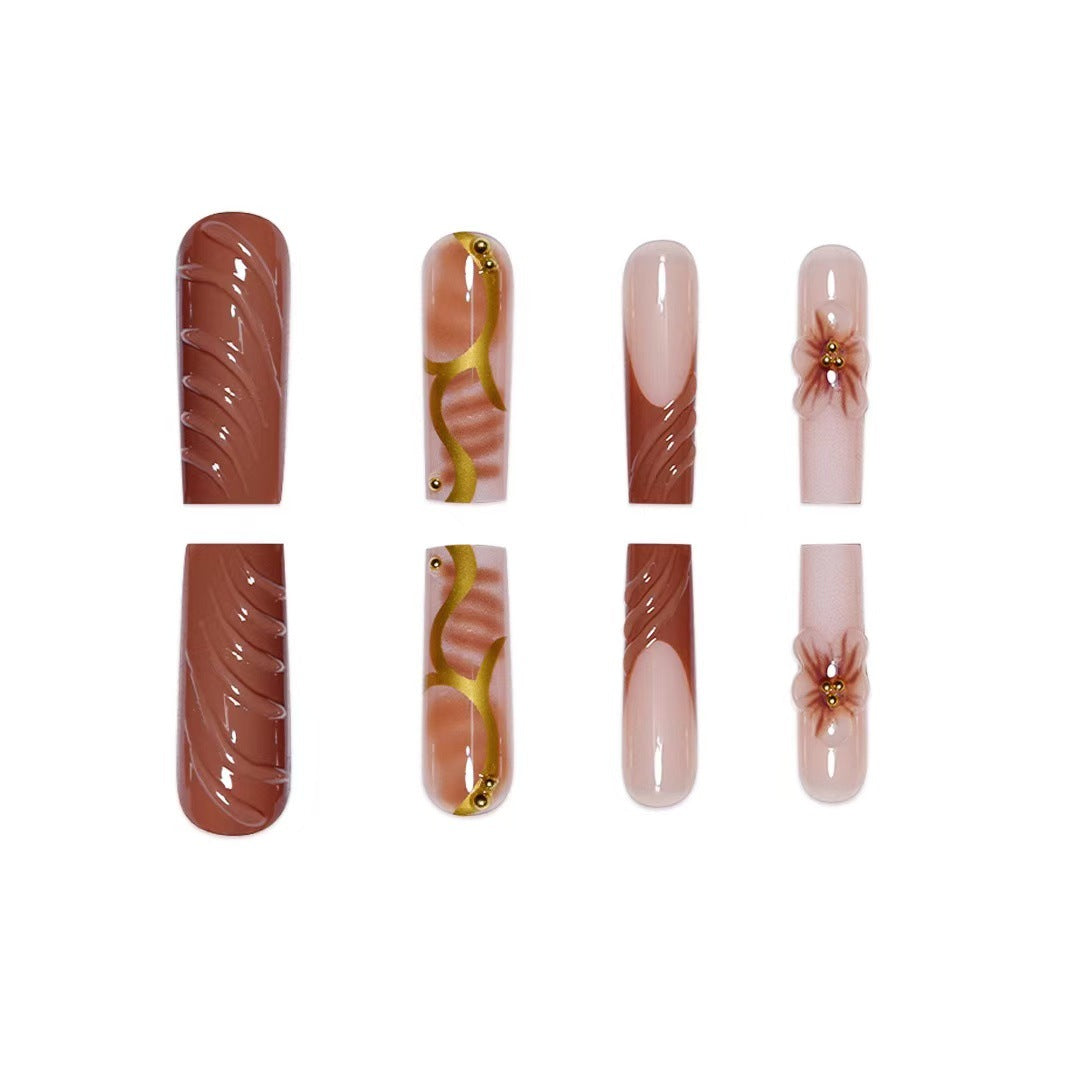 Custom Art Acrylic Nail Enhancements Bowlift