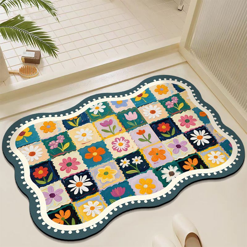 Floral Patchwork Area Rug