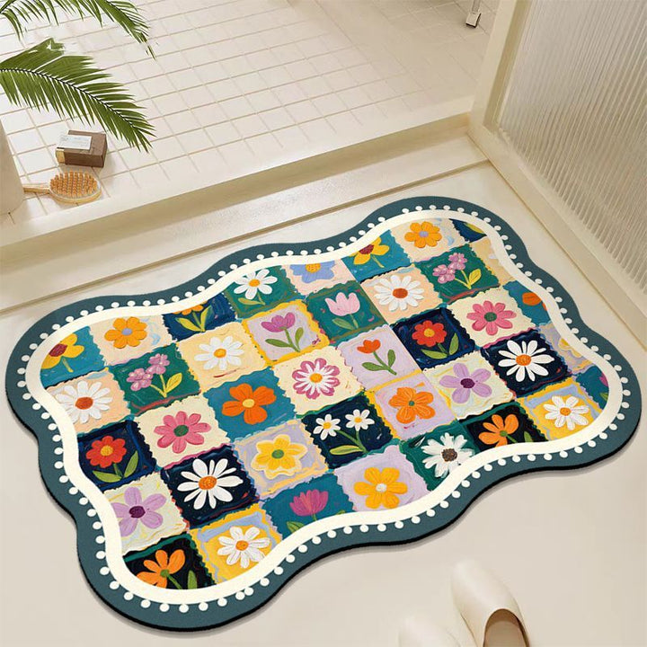 Floral Patchwork Area Rug