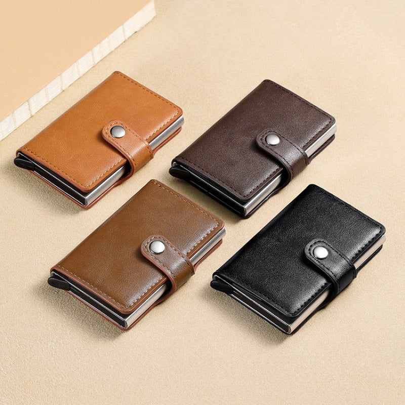 RFID-Blocking Leather Cardholder Bowlift
